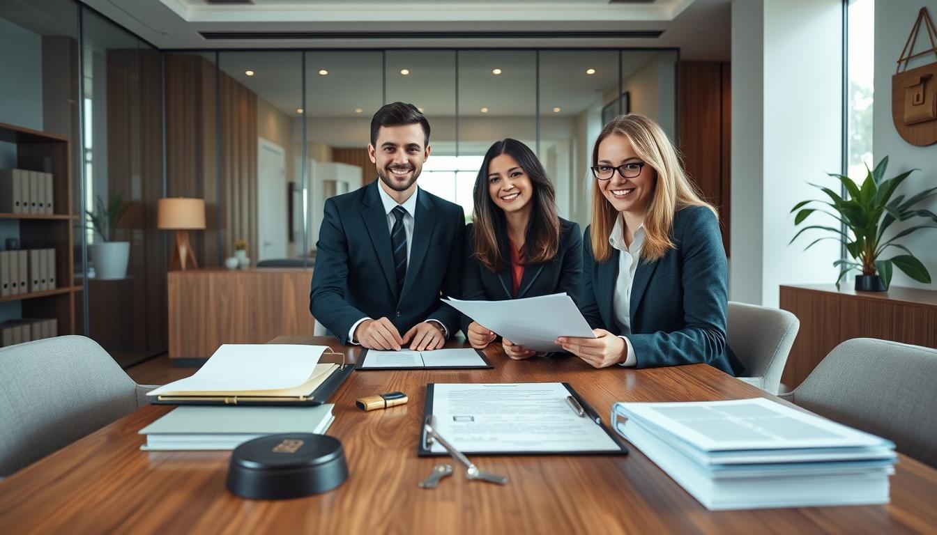 Real estate ownership transfer documents and closing confirmation